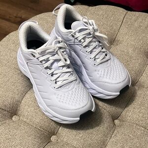 Hoka white sneakers